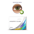 Air Optix Colors Power Contact Lens Gemstone Green 2 Lens Box