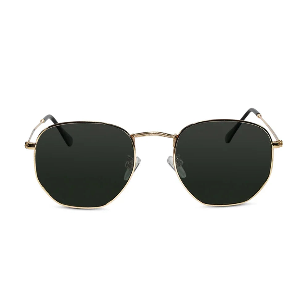 Sleek Silver hexagonal Sunglasses For Men & Women