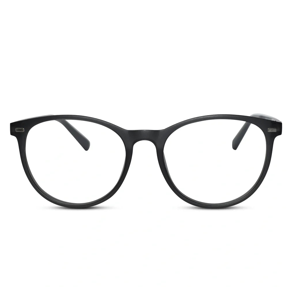 Black Round Magnetic Classes Clip On For Men & Women