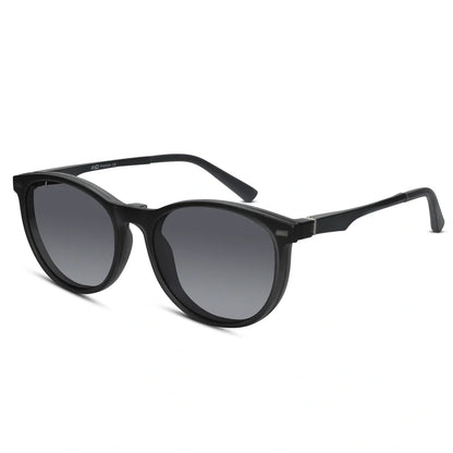 Black Round Magnetic Classes Clip On For Men & Women