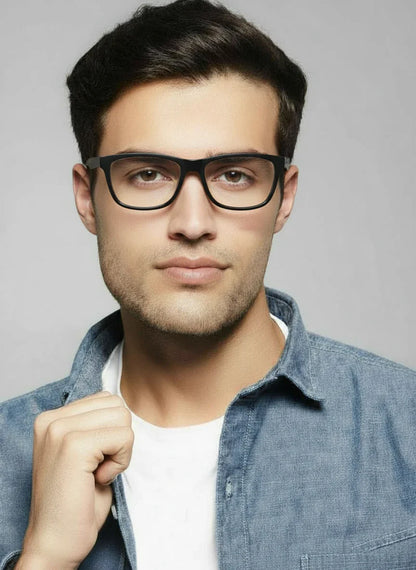 Matt Pink Rectangular Eyeglasses & Computer Glasses For Men & Women