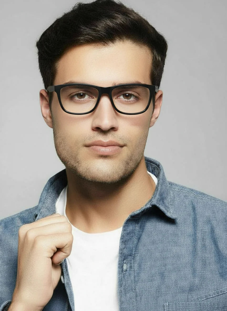 Urban Matte-Ocean Blue Rectangular Eyeglasses & Computer Glasses For Men & Women