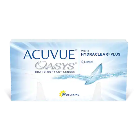 Johnson Johnson Acuvue Oasys Bi Weekly Contact Lenses 12 Lens box