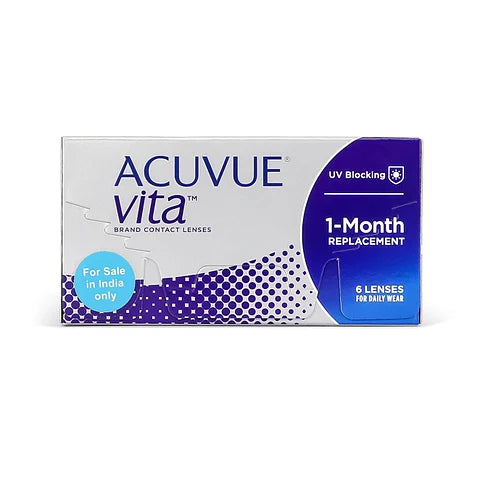 Acuvue Vita Monthly Disposable Contact Lenses 6 lens Box