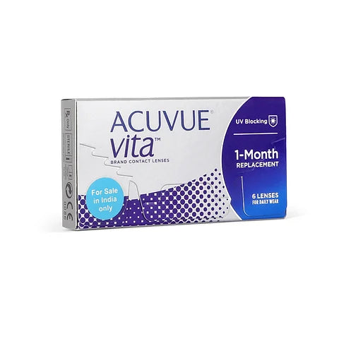 Acuvue Vita Monthly Disposable Contact Lenses 6 lens Box