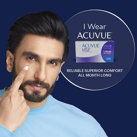 Acuvue Vita Monthly Disposable Contact Lenses 6 lens Box