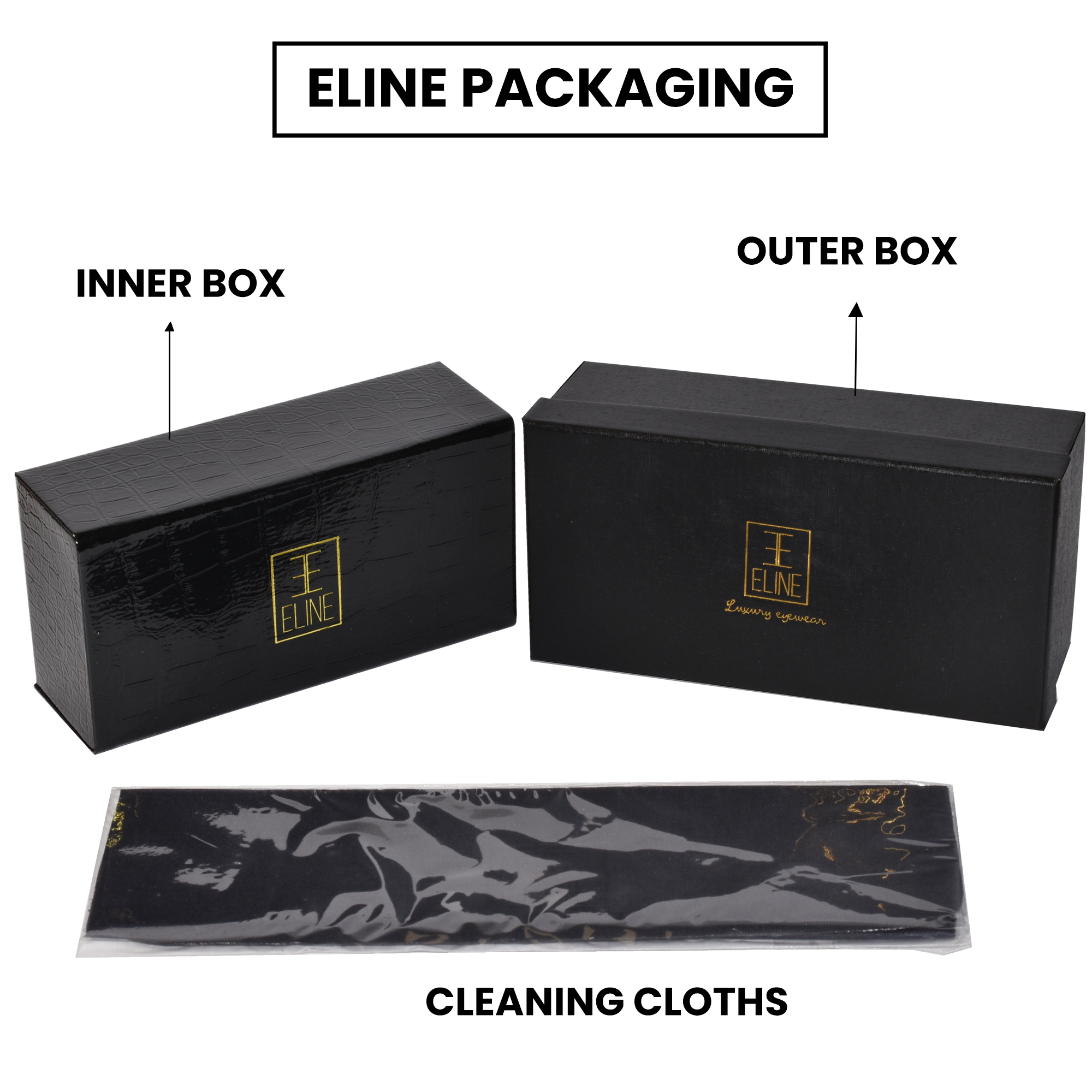 Designer Gold Pink Rectangular Sunglasses  For Men & Women ELS66041-PINK