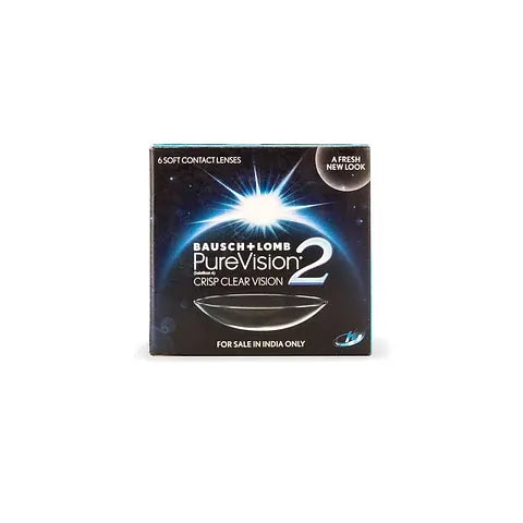 Bausch & Lomb PureVision2 HD contact lenses 6 lens box – high definition optics reduce halos and glare