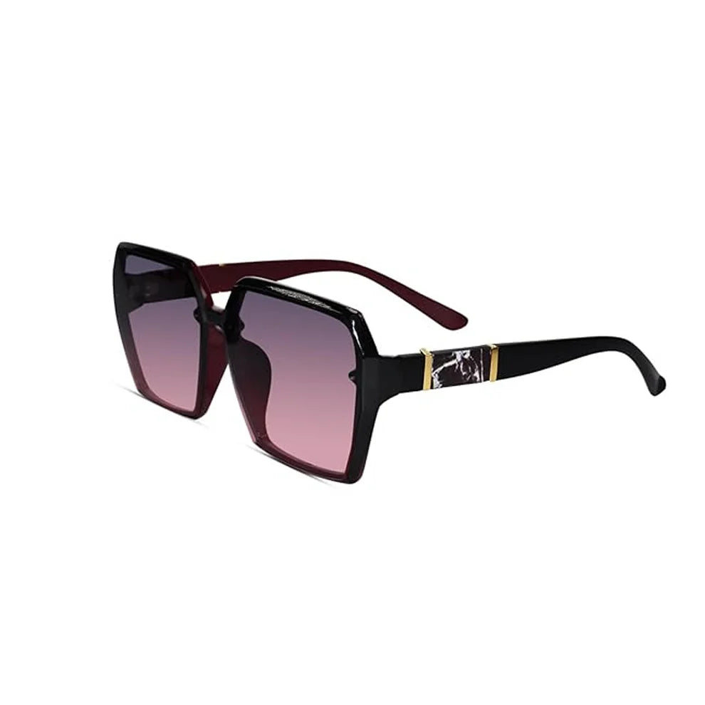 Brown Oversized Square Sunglasses For Women