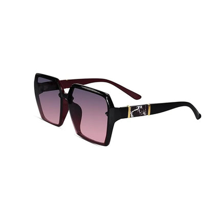 Brown Oversized Square Sunglasses For Women