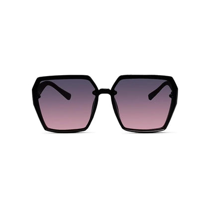 Brown Oversized Square Sunglasses For Women