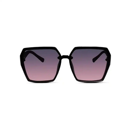 Black Oversized Square Sunglasses for Women
