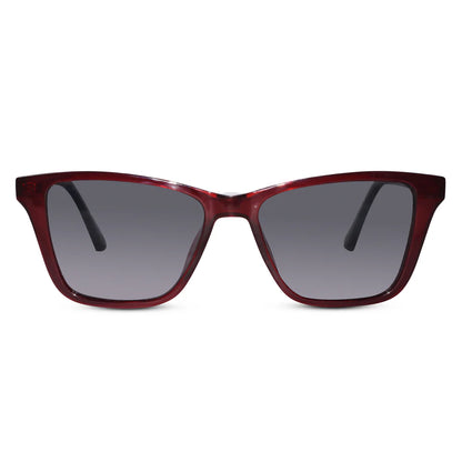 Shiny Cat eye Pink Clip On Eyeglasses For Women