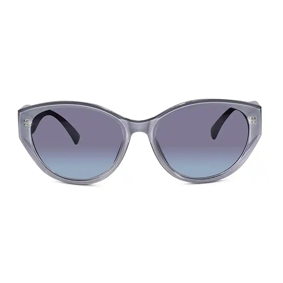 Crystal Brown Stylish Cat Eye Sunglasses