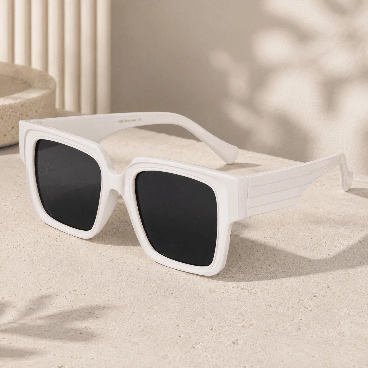 Wayfarer White Sunglasses for Kids LKSK5502-WHIT