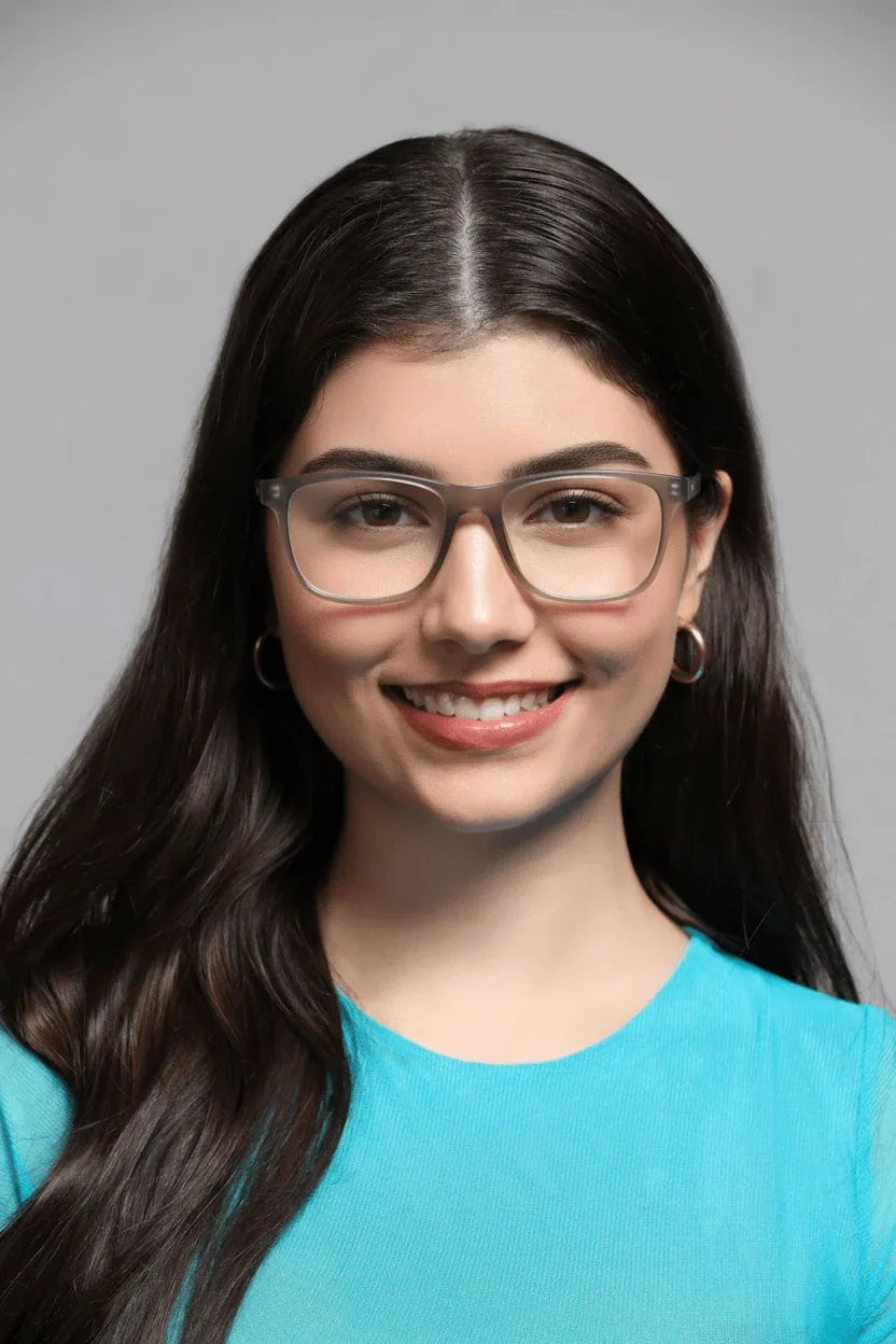 Urban Matte-Icy White Transparent Eyeglasses & Computer Glasses For Men & Women