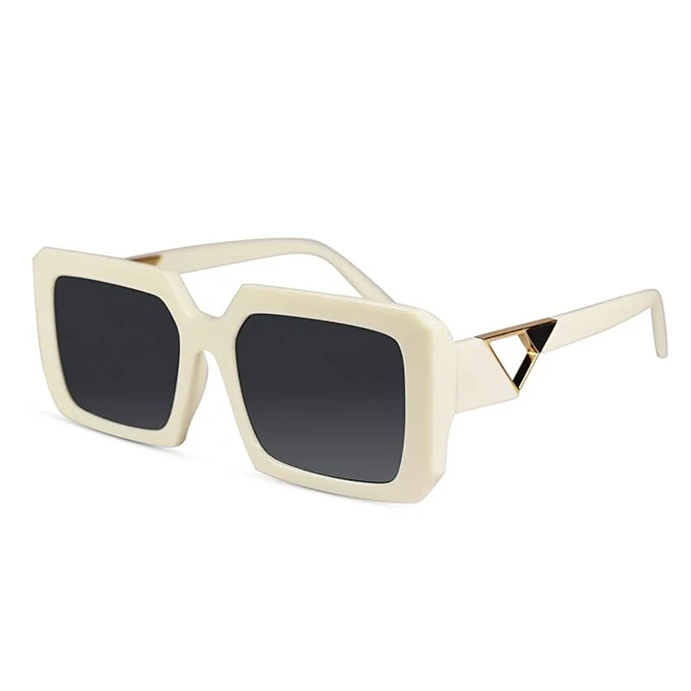 Designer Black Square Sunglasses