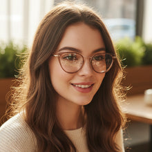 women cateye Brown Eyeglasses For Women