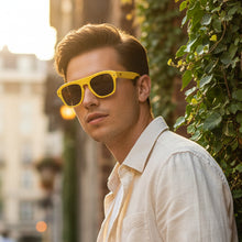 Candy | Yellow Rectangular Sunglasses For Men & Women