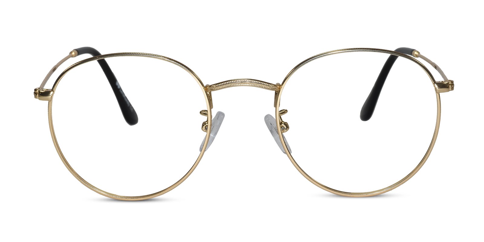 Sleek Metal Golden eyeglasses