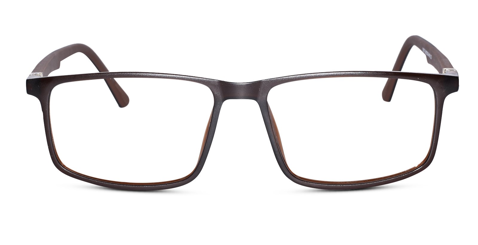 Matt Brown Full Rim Rectangular  Eyeglasses