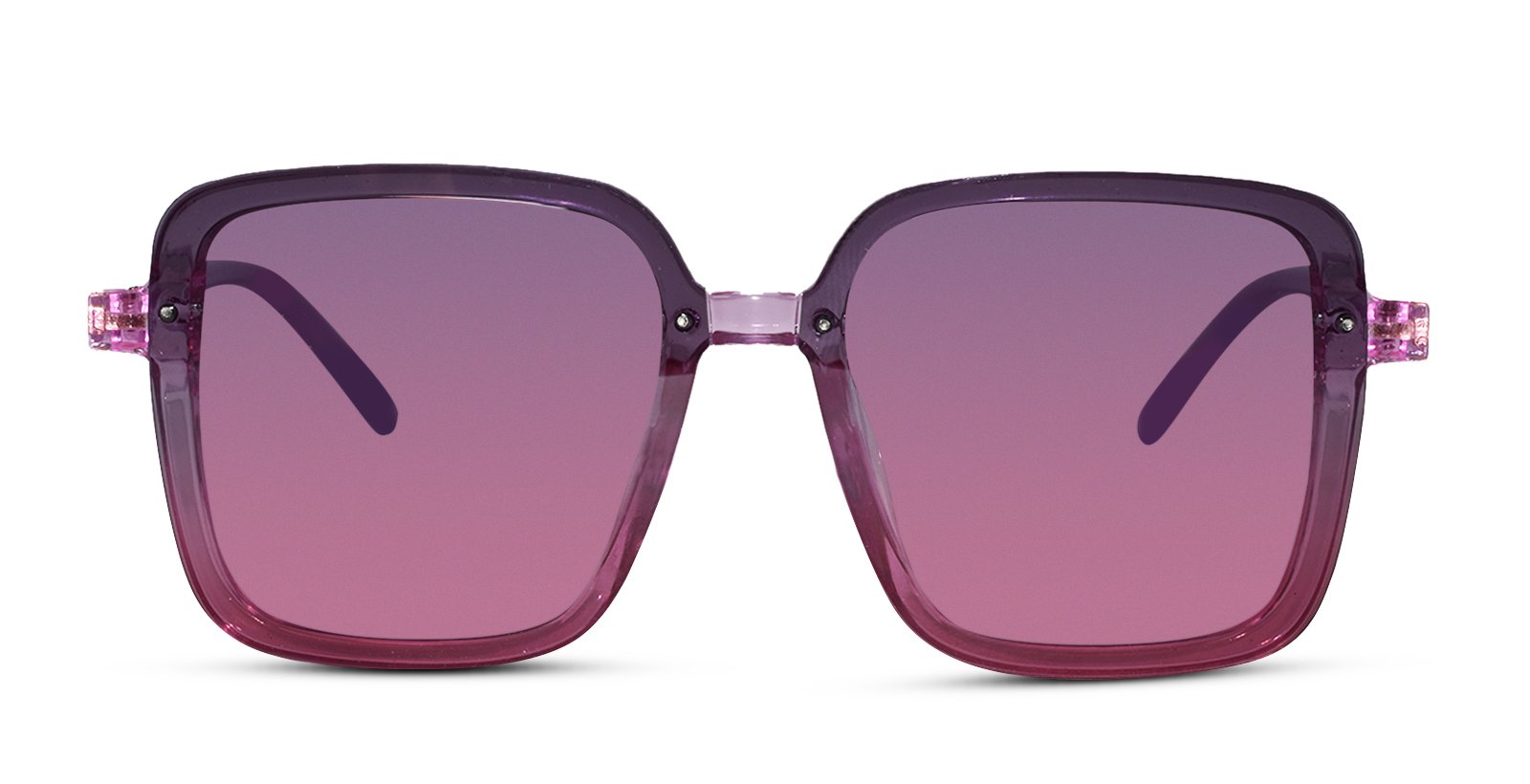 Crystal Purple Oversize Girls sunglasses