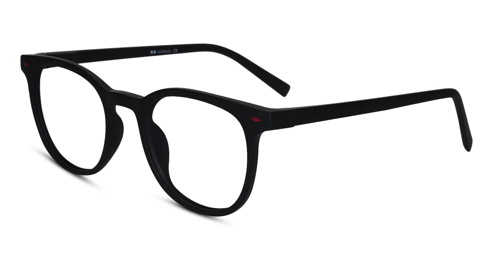 Stylish Matt Black Wayfarer Eyeglasses