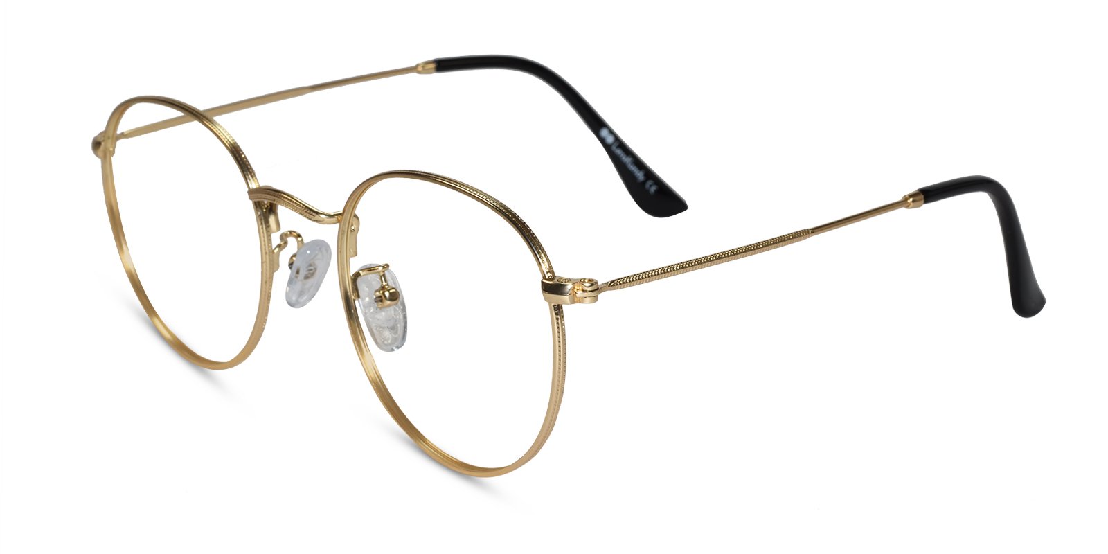 Sleek Metal Golden eyeglasses