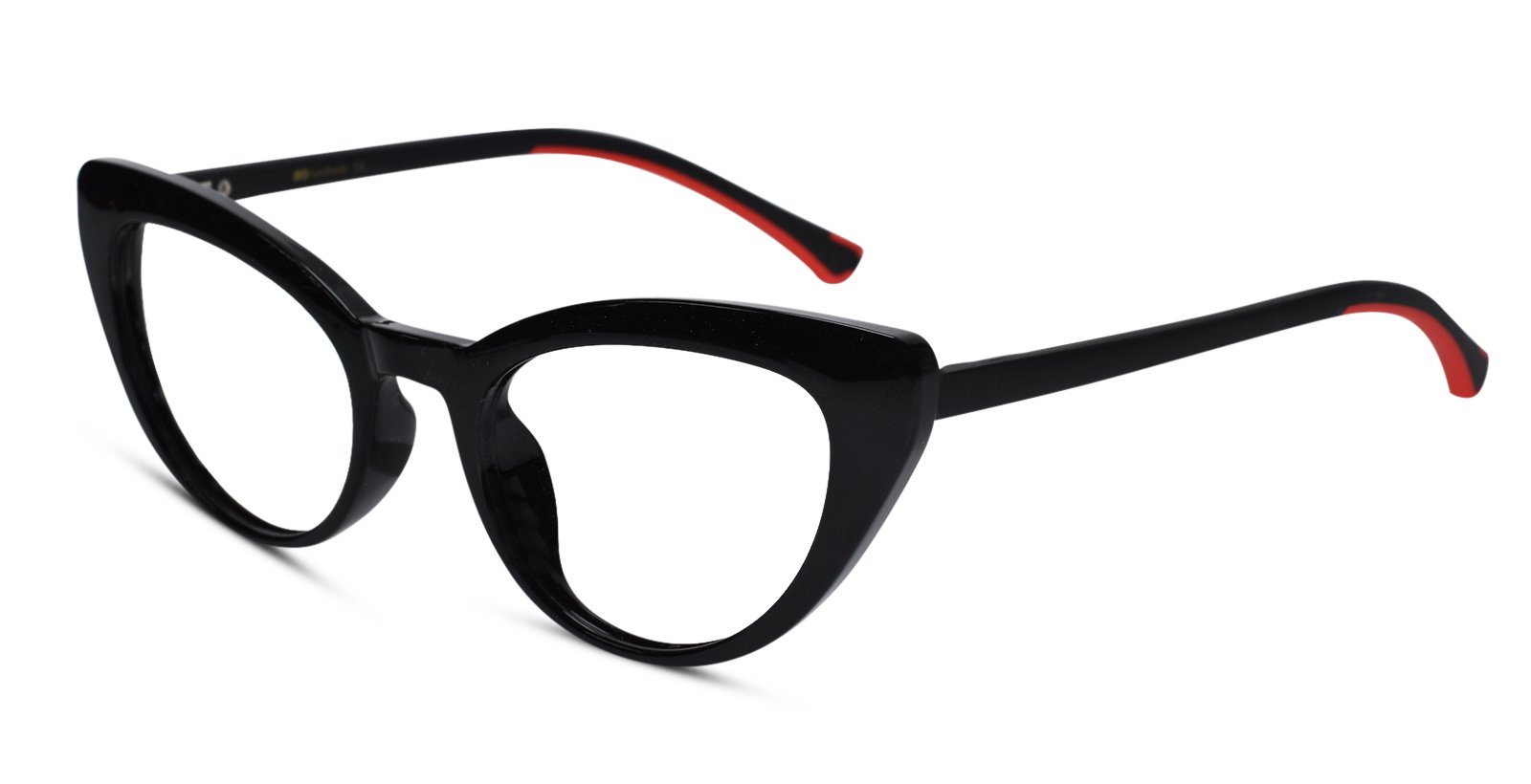 Cat eye Full Rim Black Eyeglasses for women