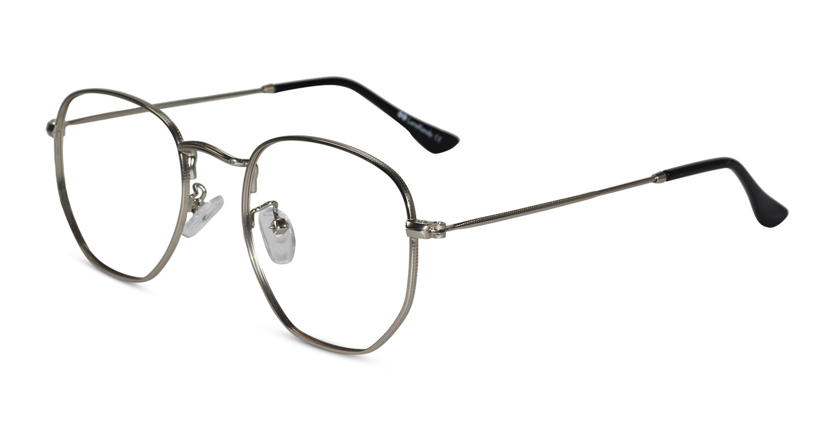 Metal Silver hexagonal eyeglasses