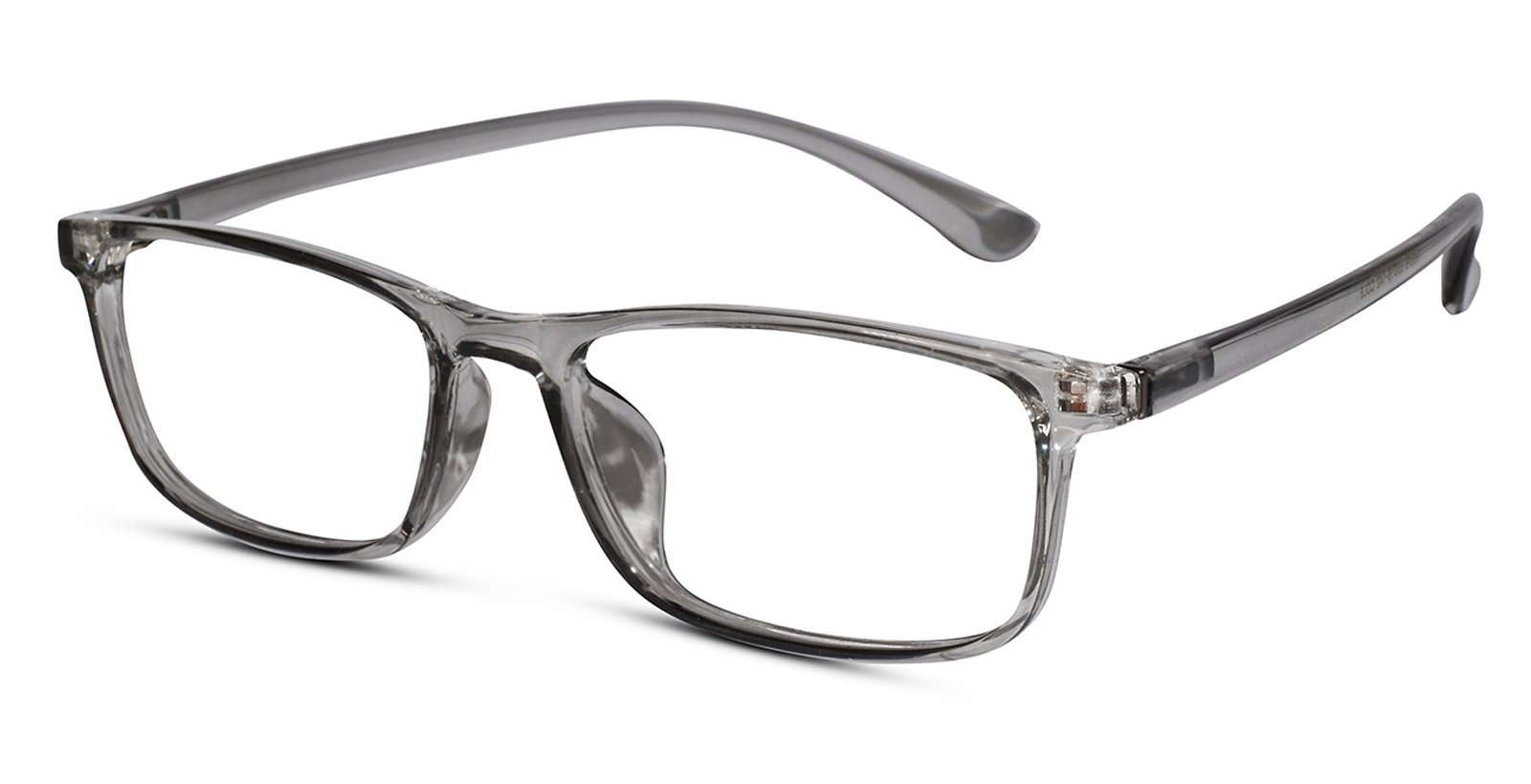 Charcoal Grey Full Rim Rectangular Eyeglass