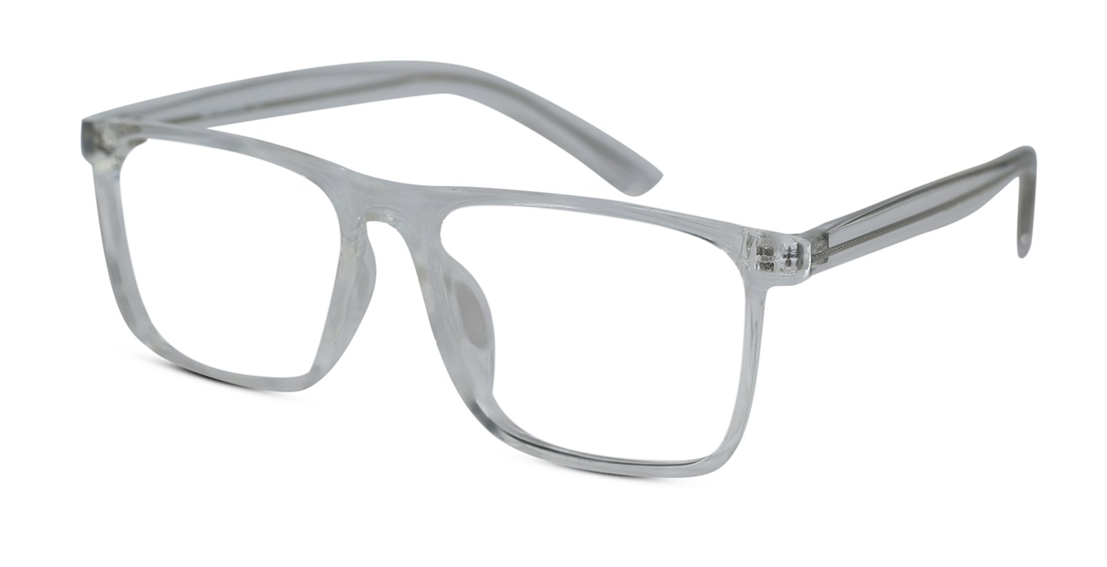 Transparent Full Rim Rectangular Eyeglasses