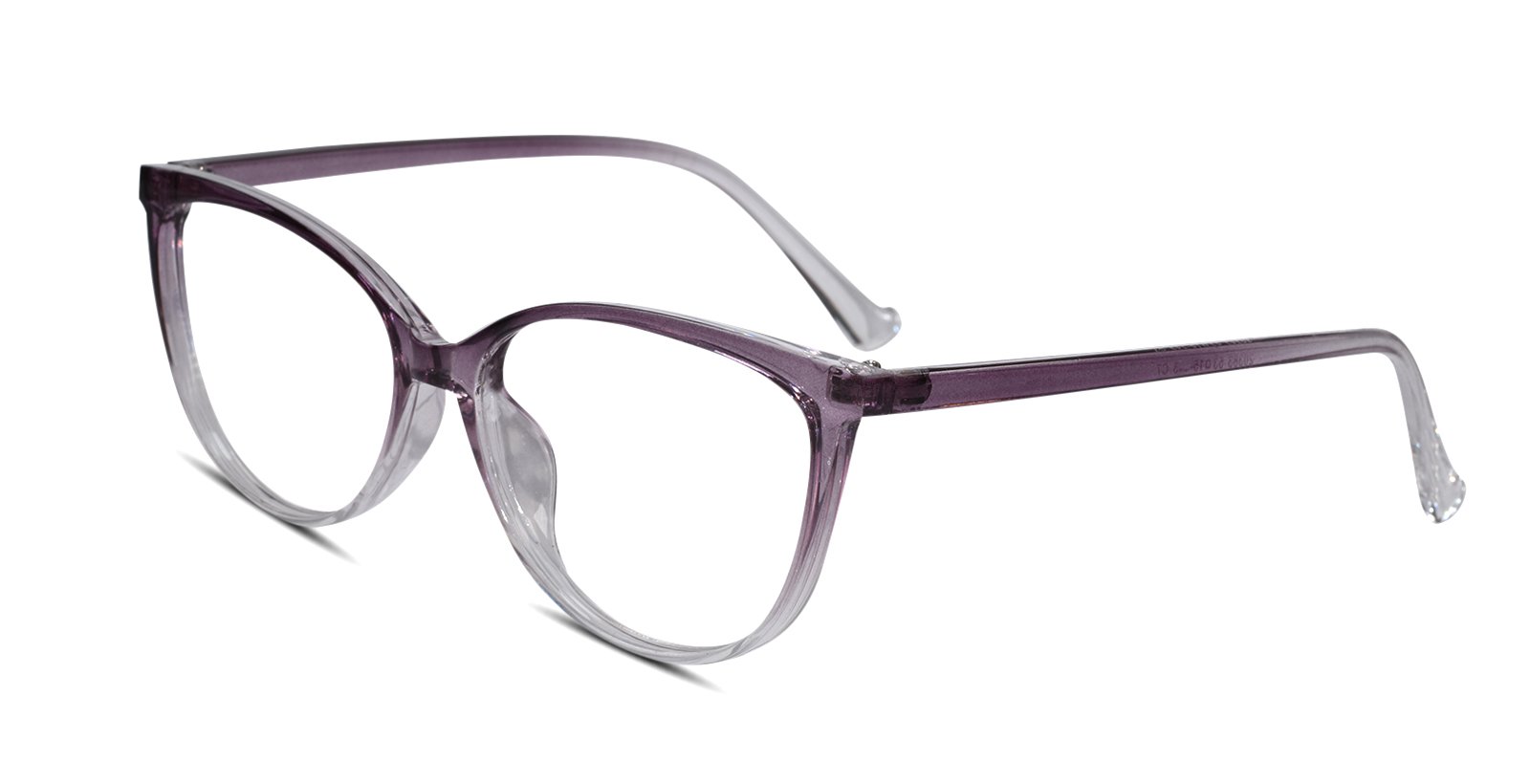 Crystal Purple Full Rim Cateye Eyeglasses