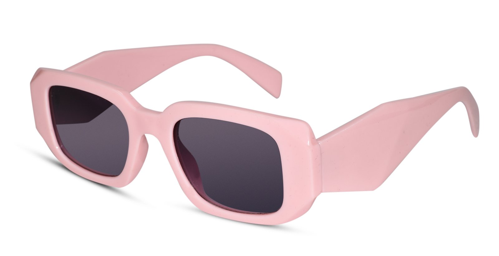 Designer rectangular pink kids sunglasses