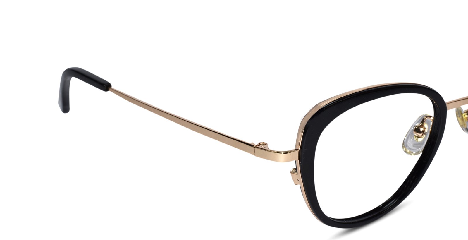 Black-Golden Full Rim cateye Eyeglasses