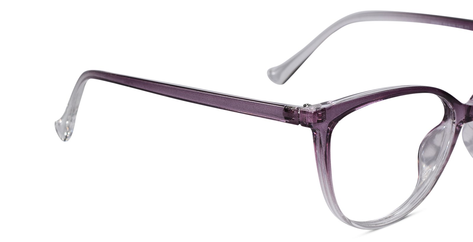 Crystal Purple Full Rim Cateye Eyeglasses