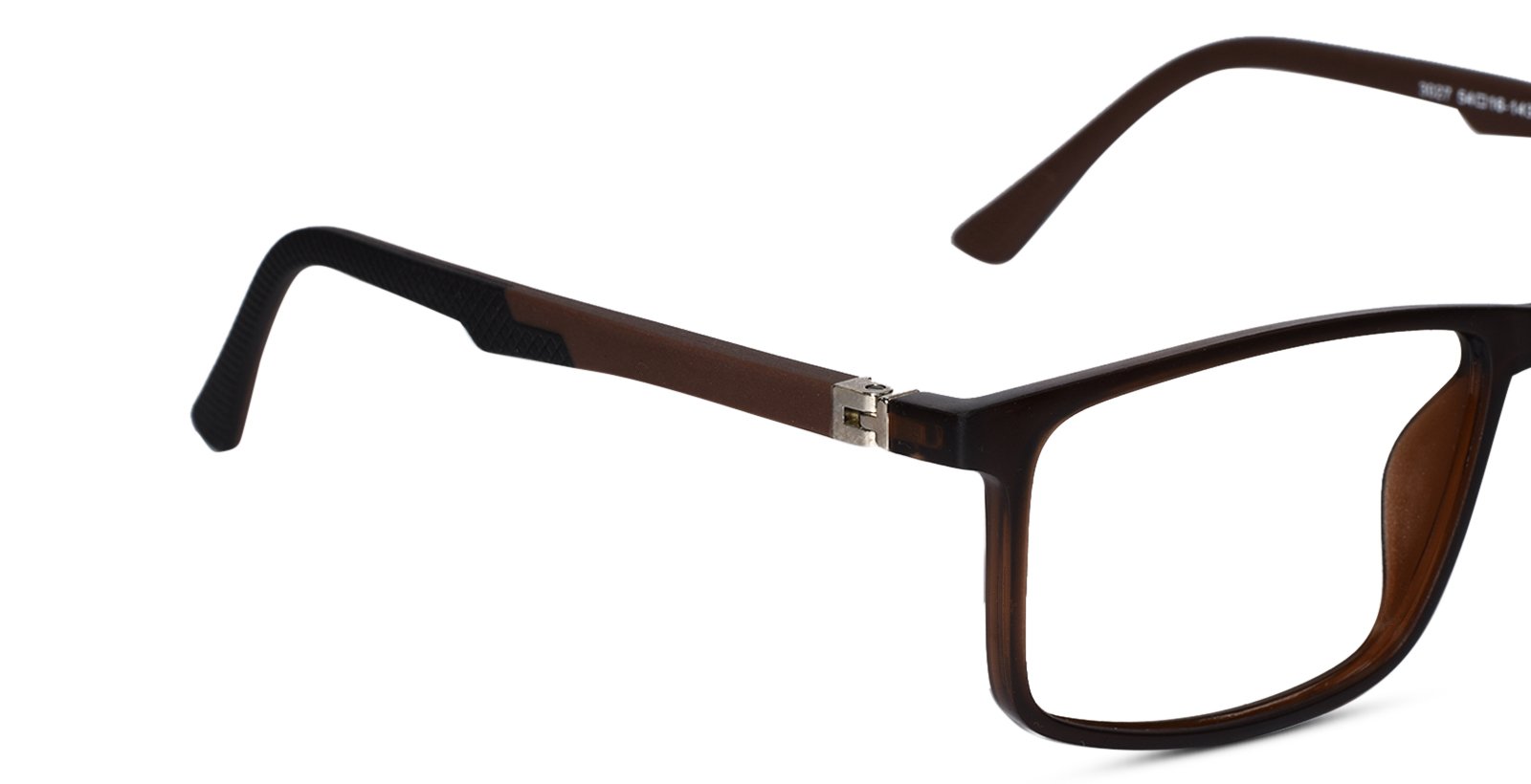 Matt Brown Full Rim Rectangular  Eyeglasses