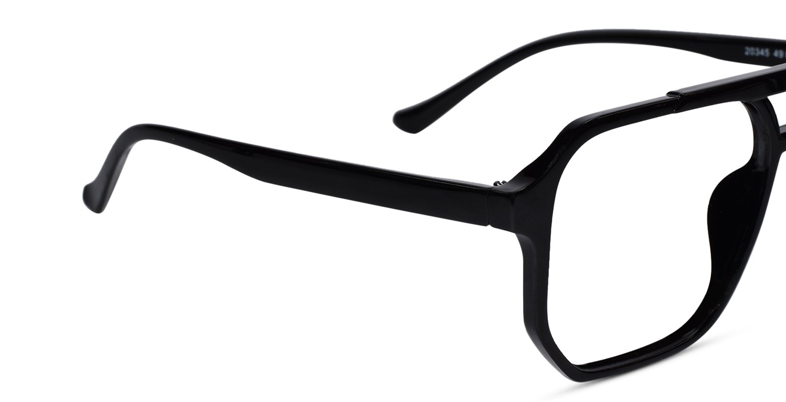 Black Marshal Hexagonal Full Rim Eyeglasses