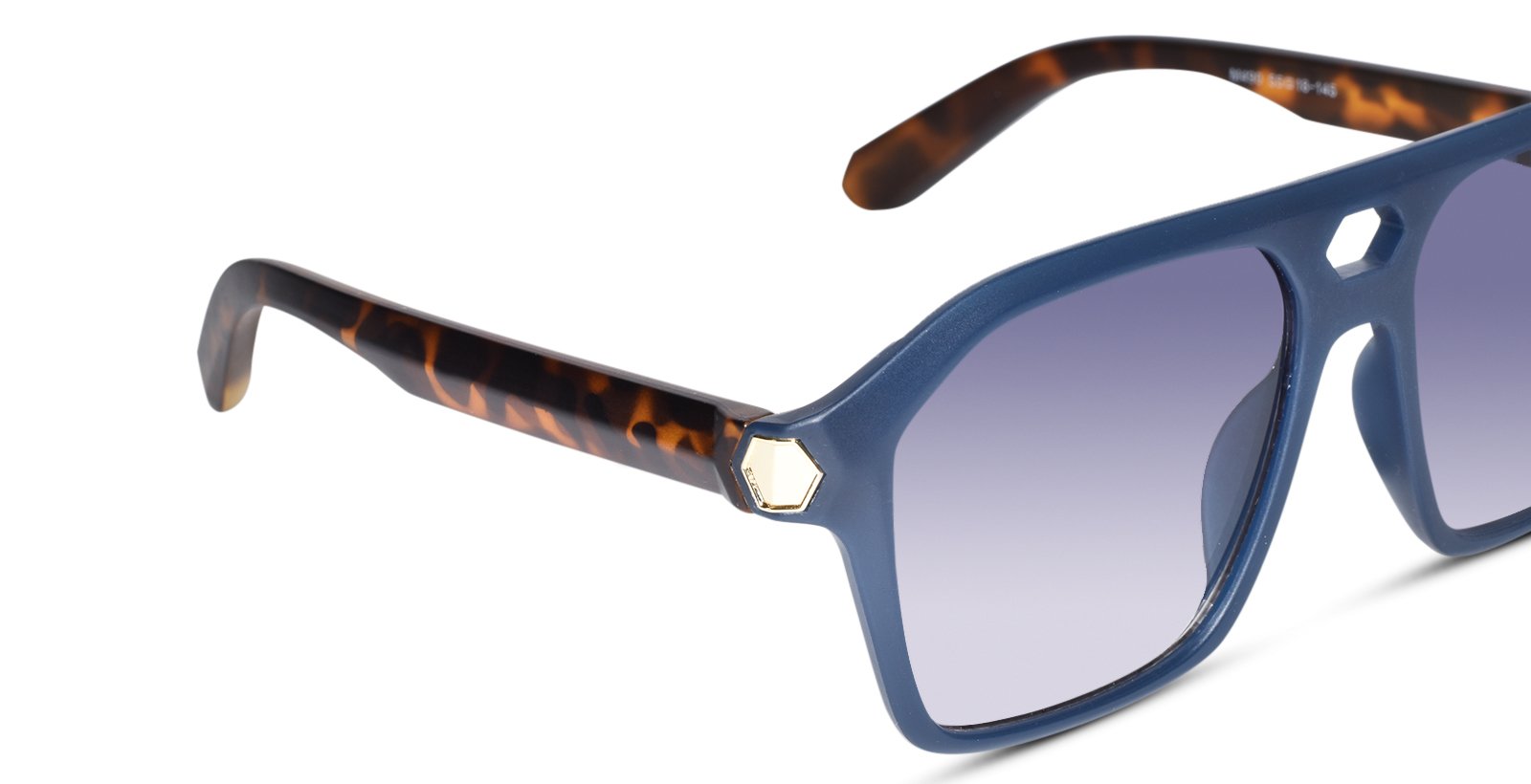 Stylish Bold Rectangular Blue Sunglasses