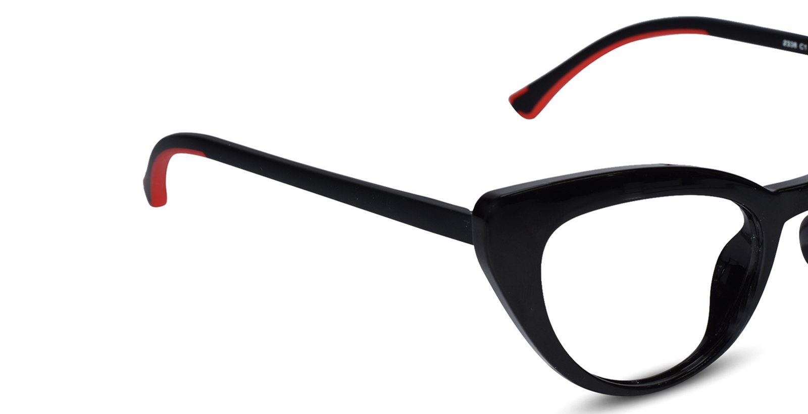 Cat eye Full Rim Black Eyeglasses for women
