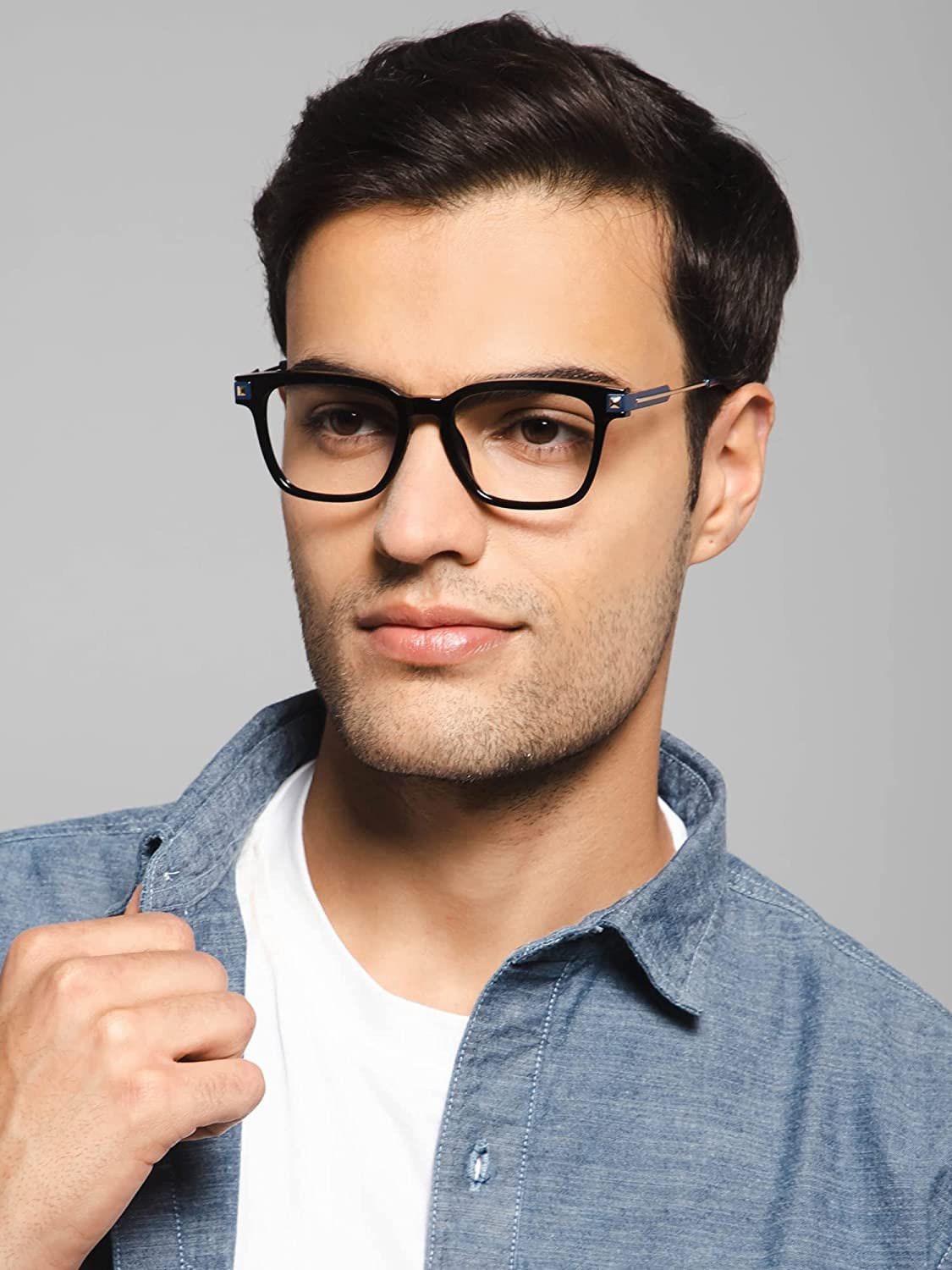 Black Full Rim Rectangle Eyeglasses | Lenskandy.com®- Sunglasses ...