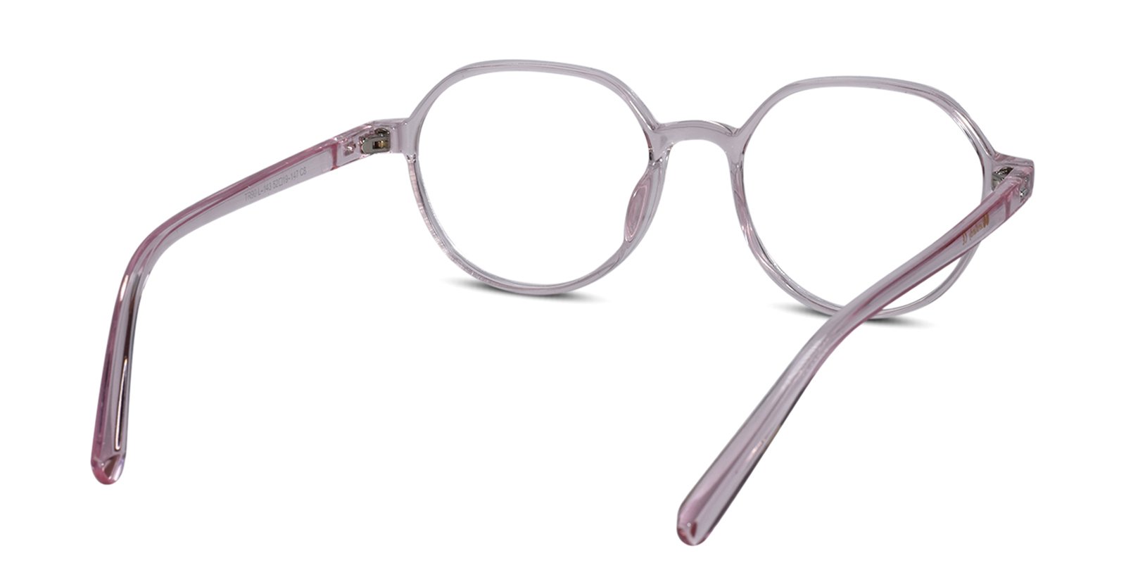 Stylish Pink Hexagonal Eyeglasses for Women