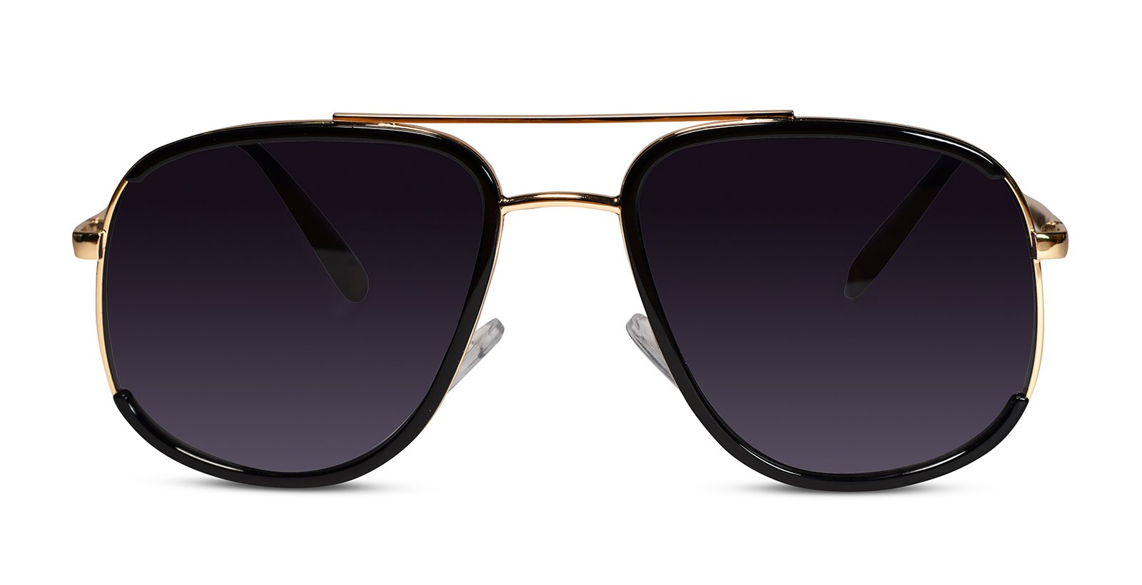 Designer Aviator Pilot Golden / Black Sunglasses