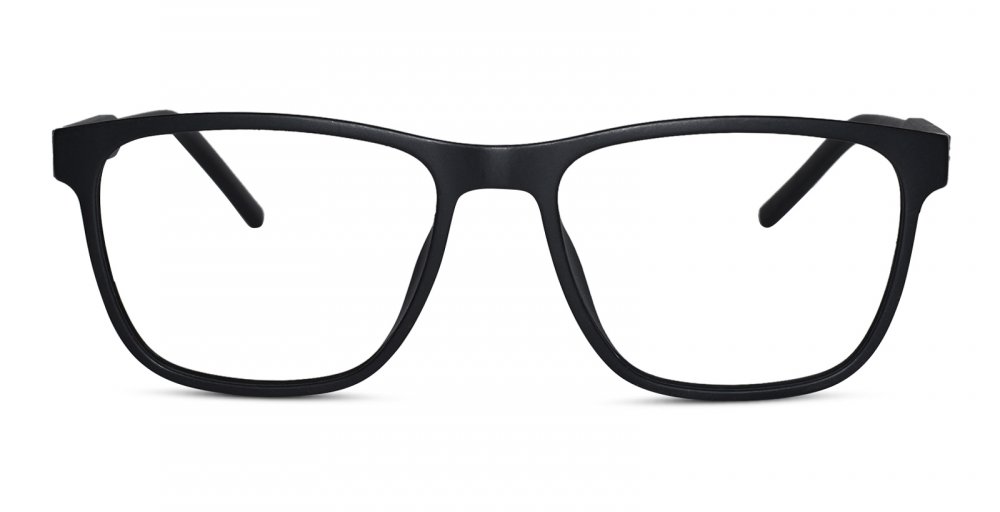 Wayfarer Shape Black Eyeglasses for Men & Women