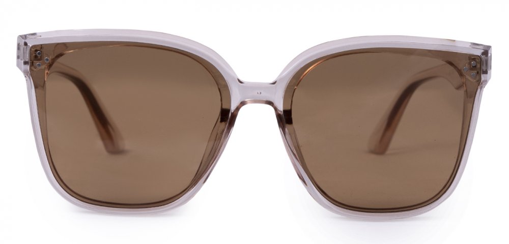 Oversized brown cat eye sunglasses