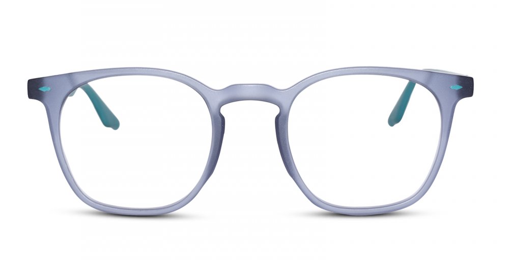 Stylish Matt Grey-Green Wayfarer Eyeglasses