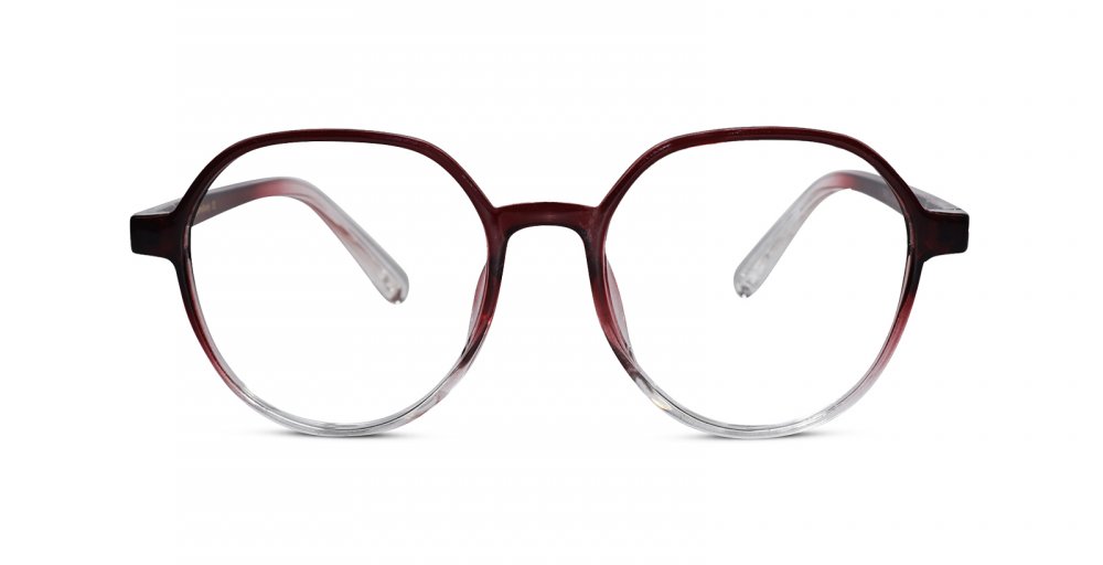 Stylish Red Round Eyeglasses for Women