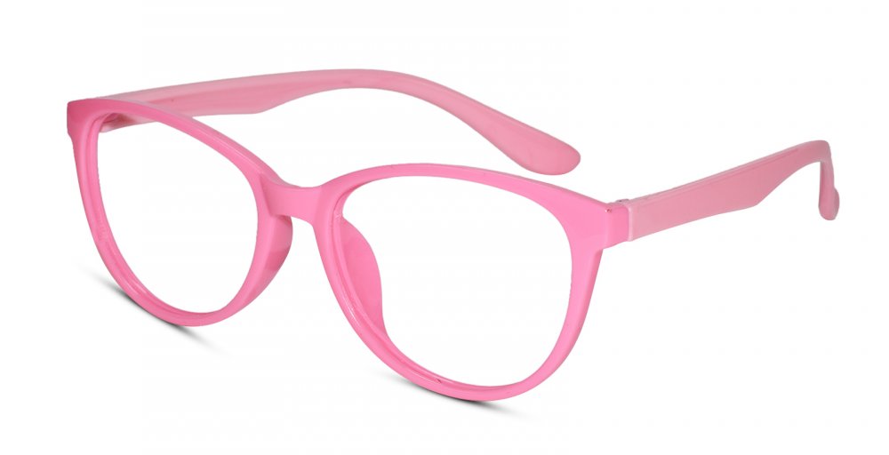 Cateye shape Pink Color Eyeglasses for Kids