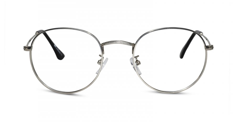 Sleek Metal Silver eyeglasses
