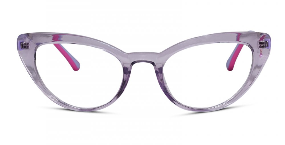 Cat eye Full Rim Purple Eyeglasses for women